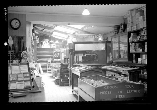 Interior of Union Leather Works, Plymouth