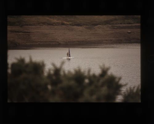 Windsurfing on Meldon Reservoir