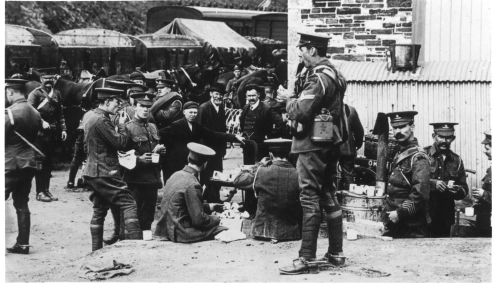 1WW OKEHAMPTON MILITARY STATION IN 1916