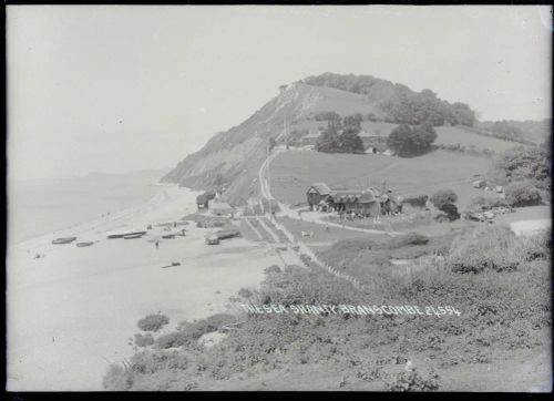 'The Sea Shanty' + coastal view, Branscombe