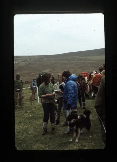 The Okehampton Girls Team Competing in the Ten Tors, 1980