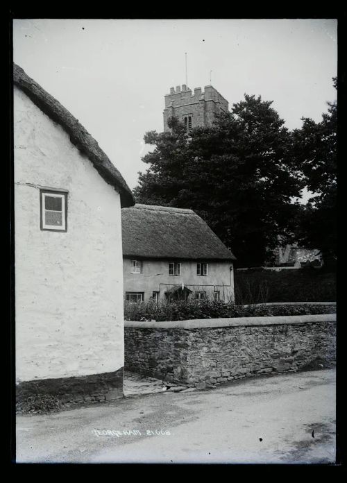 Church + cottages, Georgeham