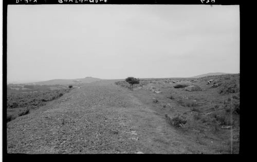 The old track of the Plymouth and Dartmoor railway adjacent to routrundle farm