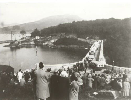 Opening of the raised Burrator Dam in 1928