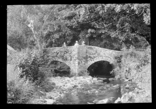 S. Taylor and friends on Cornwood Vicarage Bridge