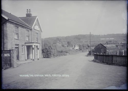 Whiteway's Orchard and view beyond station, Hele