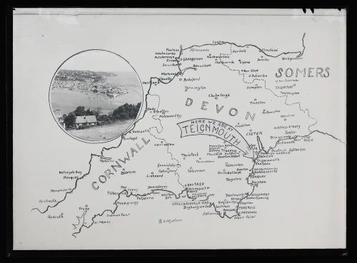 View on map of Devon, Teignmouth