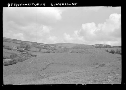 Norman motte and bailey Holwell Castle, Parracombe near Lynton