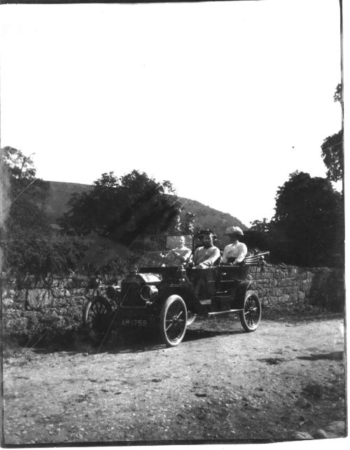 Early motor car, 1920s.