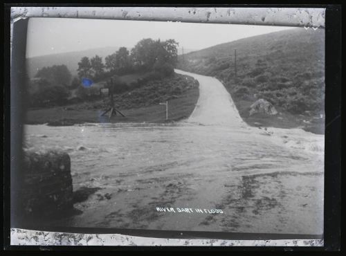 River Dart in flood, Lydford