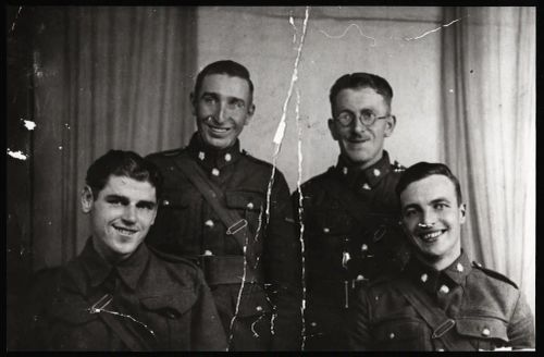 Four local men as soldiers 1939-45 war