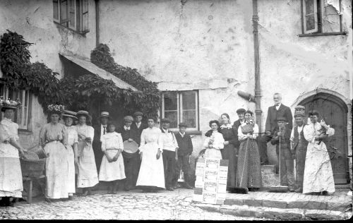 The family and workers at Langstone Farm displaying the certificates awarded to them for diarying sk