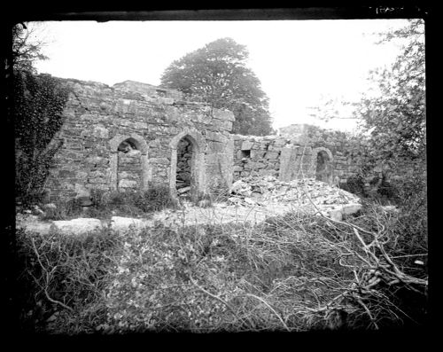 Ruins of Longstone, the old manor house of the Elford family.