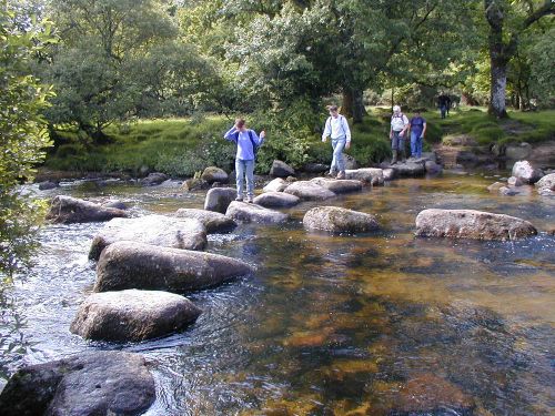 Stepping Stones Over The West Dart River, Dartmeet