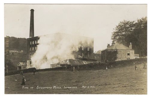 Fire at Stowford Mills