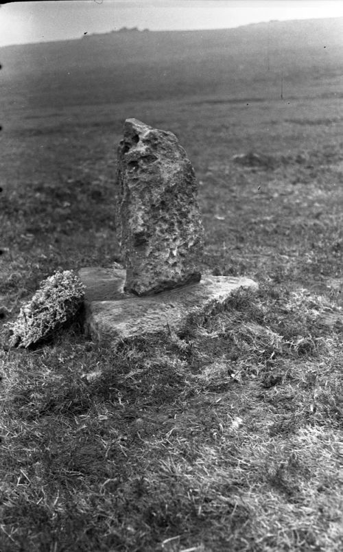 NEGATIVE OF STEPHENS GRAVE, STONE RE-ERECTED by R. HANSFORD WORTH,