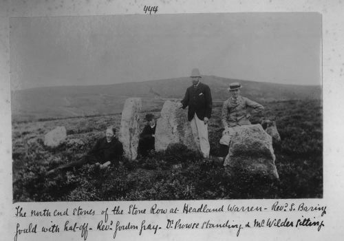 Stone row at Headland Warren