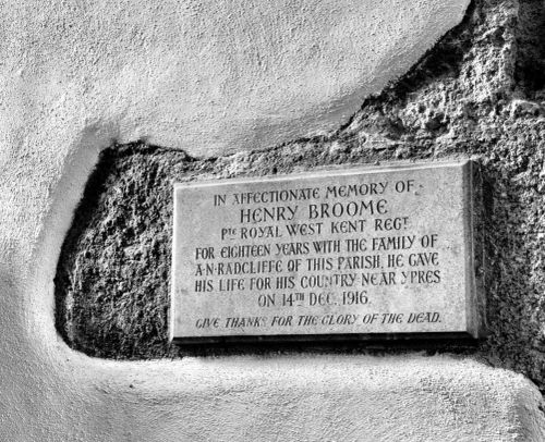 Widecombe Church of St Pancras Henry Broome plaque.jpg