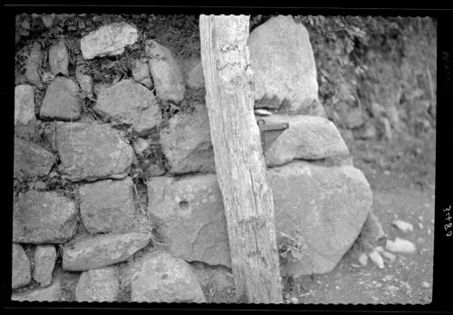 Mortar Stones in Hedge