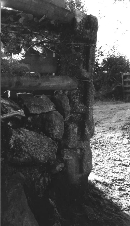 Field enclosure post at Lower Hisley