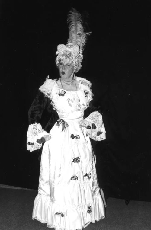 Jan Rowe in costume