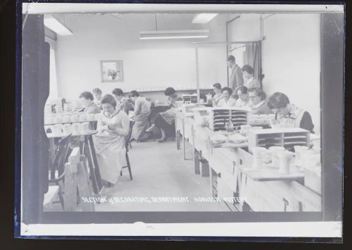 Honiton Pottery: Aerographing Department, Honiton