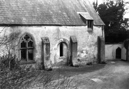 A side view of the Old Hall