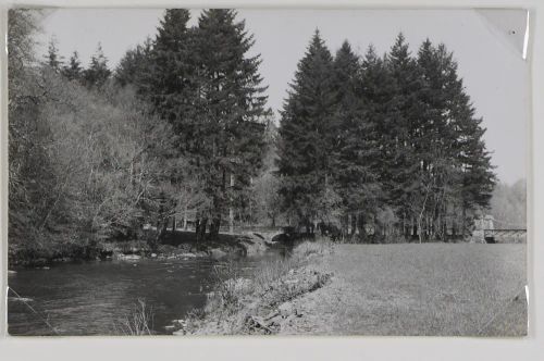 Chain bridge at Bampton