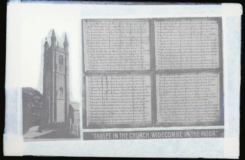 Church: Thunderbolt Tablet (1786), Widecombe