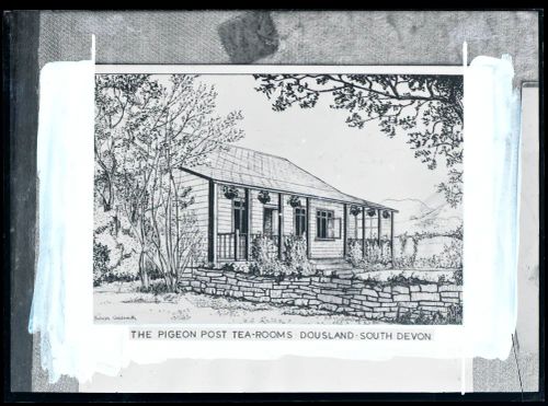 Dousland: Pigeon Post Tea Room (drawing), Meavy