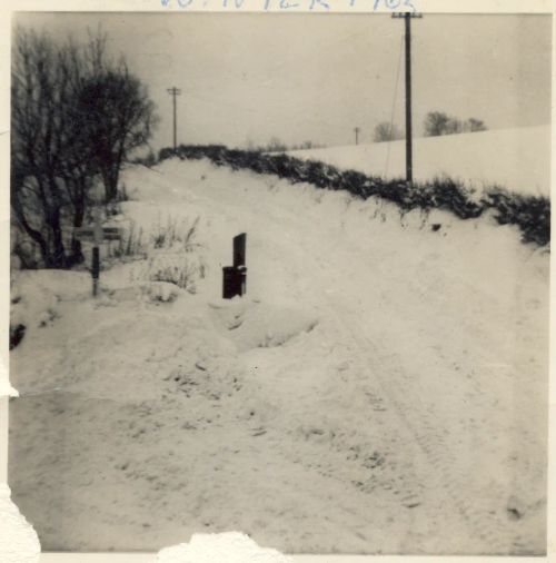 Snowy lanes on Dartmoor