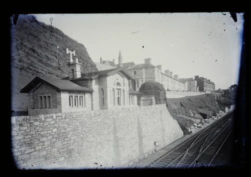 Coastguard station and railway, Dawlish