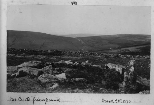 Hut circle No.1 at Grimspound