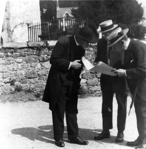 Cecil Torr examining the map before Beating the Bounds