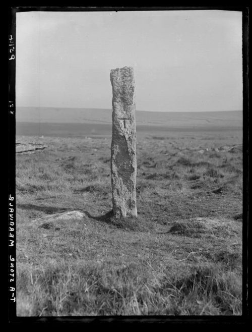 Tavistock/Ashburton guide stone (TA stone) at Merrivale