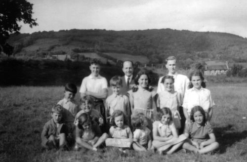 Sunday school children attending the Lustleigh Baptist Church