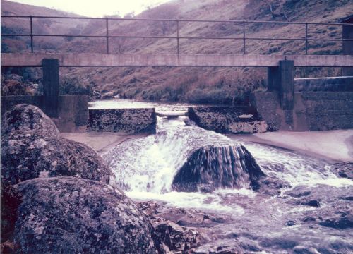 Vellake gauge weir, near Meldon.