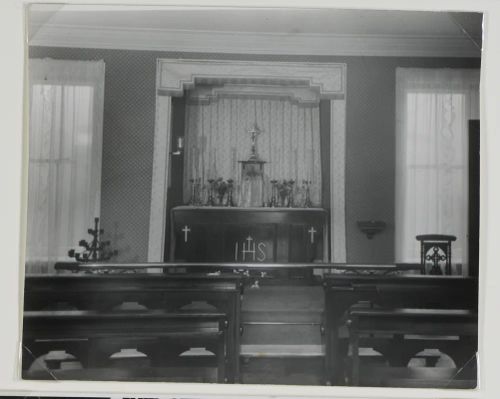 Church interior at Brook House