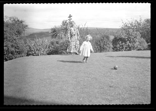 Shirley Playing Ball at Moorside