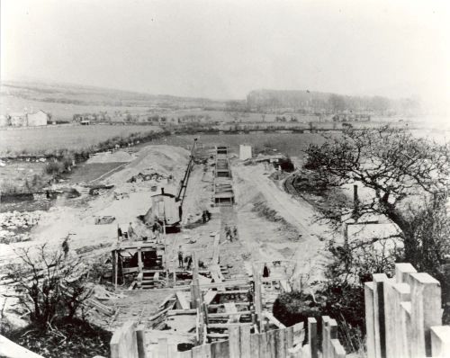 Constructing the Sheepstor dam