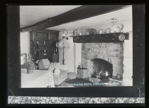 The Masons Arms, fire place, Knowstone