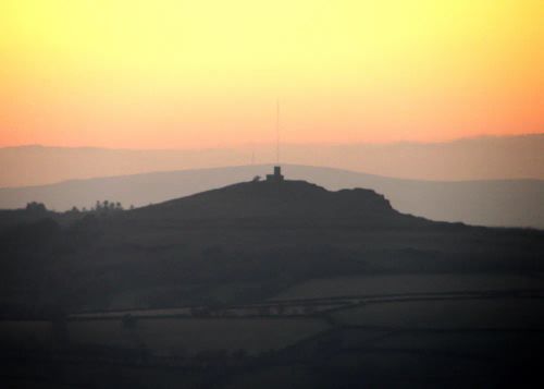 Midwinter Sunset, Brentor