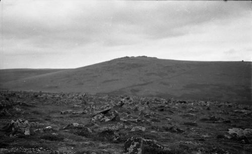 NEGATIVE OF MIS TOR FROM ROOSE TOR SHOWING CLITTERS by R. HANSFORD WORTH,