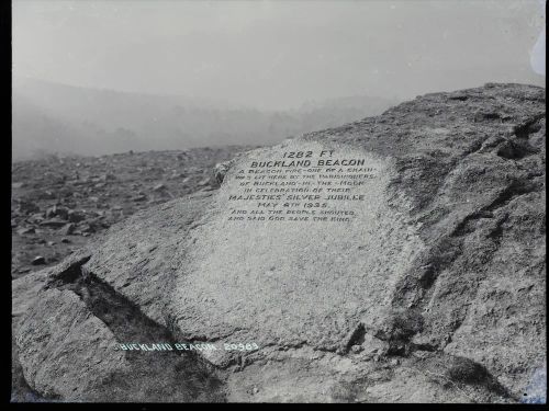  Buckland Beacon: Jubilee stone, Buckland in the Moor